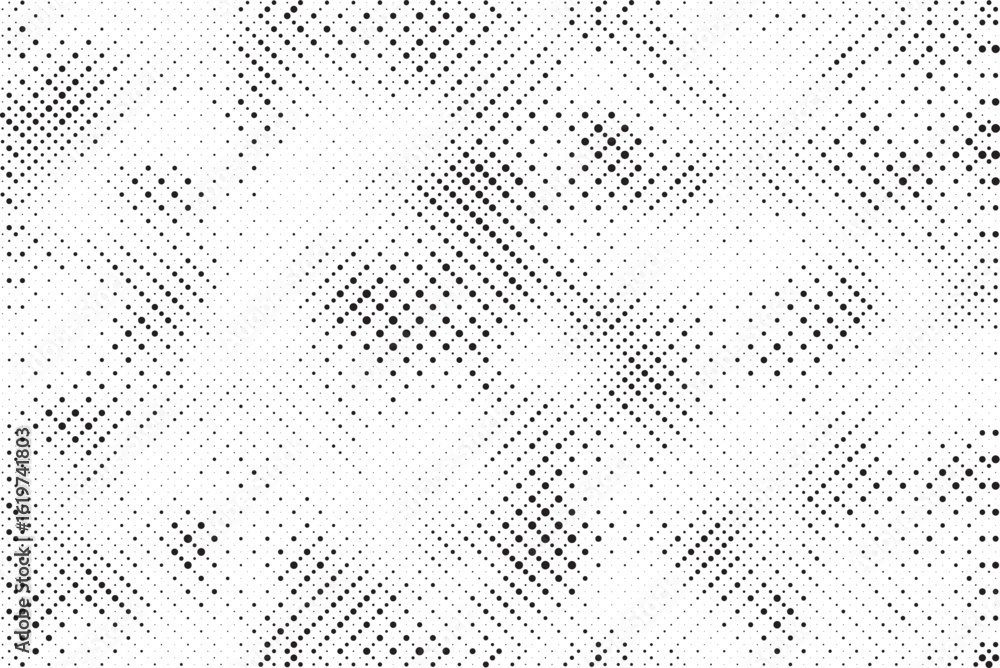 Aufkleber Halftone background vector, abstract backdrop design with two tone pattern and copy space for edit your content