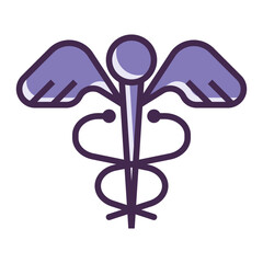 Pixelated purple alien head icon with dark eyes extraterrestrial