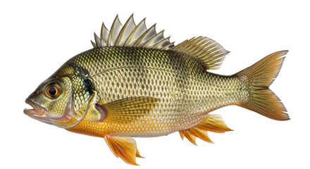 Isolated Warmouth Fish Freshwater