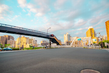 The view of around Morioka Station in Iwate, Japan