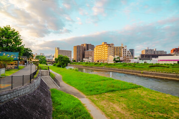The view of around Morioka Station in Iwate, Japan