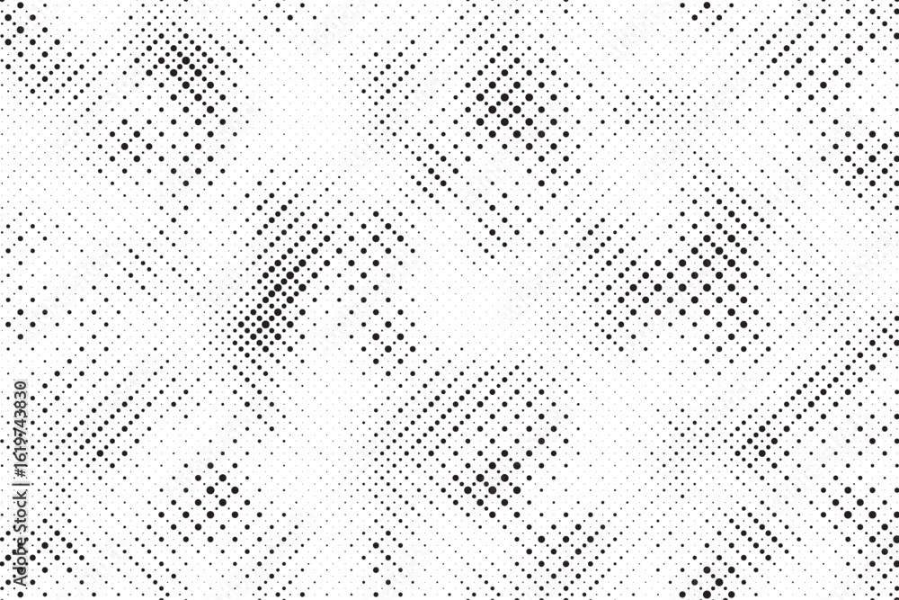 Aufkleber Halftone background vector, abstract backdrop design with two tone pattern and copy space for edit your content