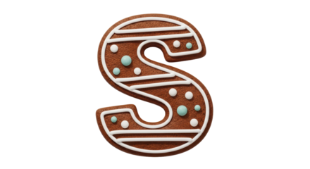 Isolated Cookie Letter S
