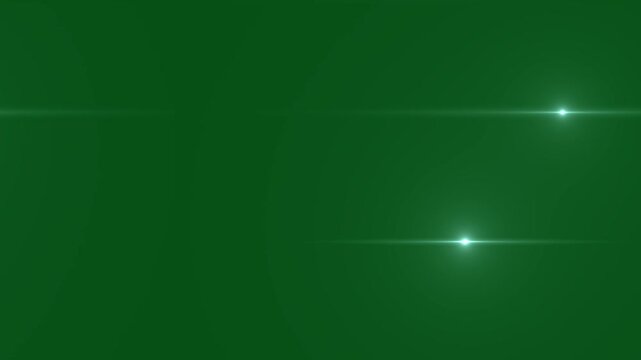 Animated Lens Flare on Green Screen Background &ndash; VFX Light Effect for Chroma Key