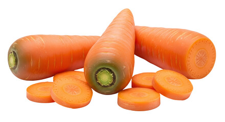 Isolated Heap of Carrots and Slices