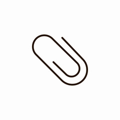 Obraz premium attachment message icon sign vector