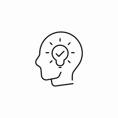 creative mindset icon sign vector