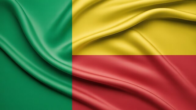 Photo of flag of benin waving in the wind
