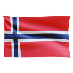 Fototapeta premium Norway Flag on transparent background png