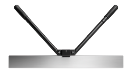 Adjustable screed with extendable handles for precise leveling in large-scale paving projects.