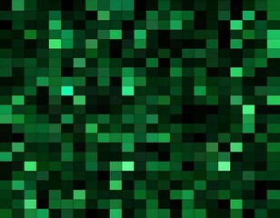 Fototapeta premium Abstract mosaic of varying green hues
