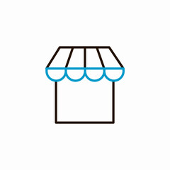 small shop icon sign vector