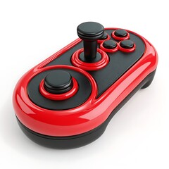 Modern Red and Black Gaming Controller