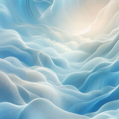 Obraz premium abstract blue background with waves