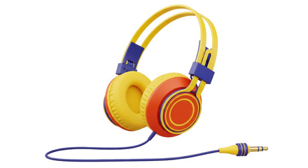 Naklejka premium Isolated Headphones