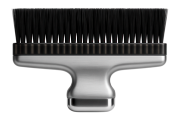 Wide anti-static brush with nylon bristles for use in a computer repair workshop.