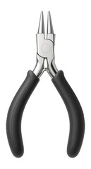 Obraz premium Rosary pliers with round tips and integrated side cutters for crafting wire links.