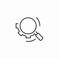 flexible search icon sign vector