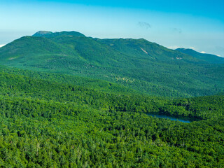 にゅう山頂からの白駒池