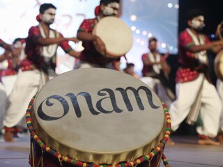 Joyful Onam Festival Card

