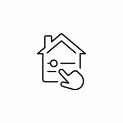 house flexibility icon sign vector