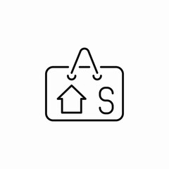 house sale icon sign vector