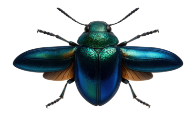 Beetle exoskeleton with unique texture and coloration indicative of speciation