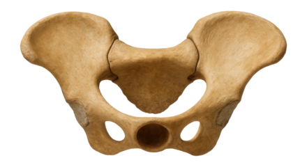 Harlan's ground sloth pelvis with wide ilium and deep acetabulum socket