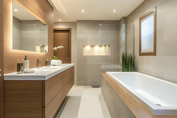 Fototapeta premium modern bathroom interior