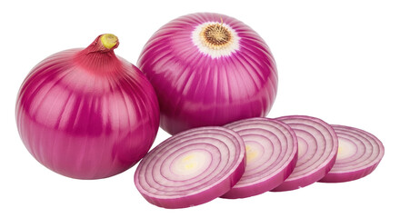 Isolated Purple onions