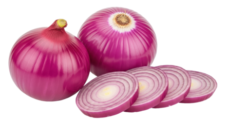 Isolated Purple onions