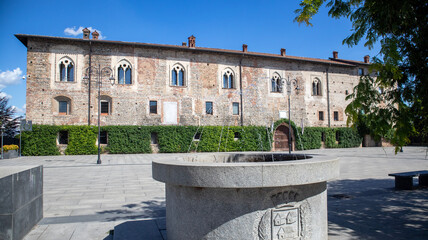 Cassano d'Adda, a town on the outskirts of Milan with its characteristic Visconti castle