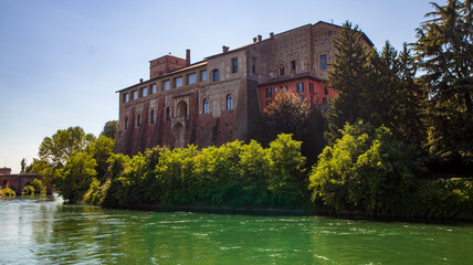 Cassano d'Adda, a town on the outskirts of Milan with its characteristic Visconti castle