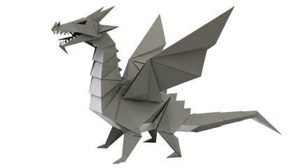 Isolated Origami Dragon