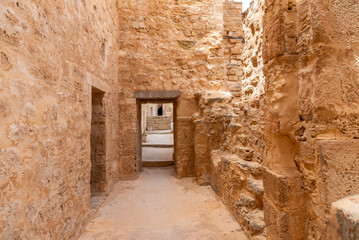 Inside the ribat of Monastir Tunisia, an 8th-century coastal Islamic fortress