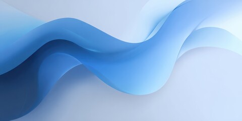 Fototapeta premium Abstract flowing blue design with gradients and soft lines