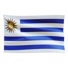 Uruguay Flag on transparent background png