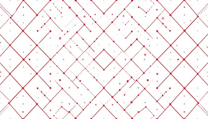 Red grid pattern on white