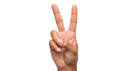 Isolated V Hand