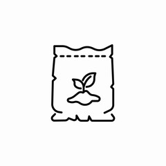 garden soil icon sign vector