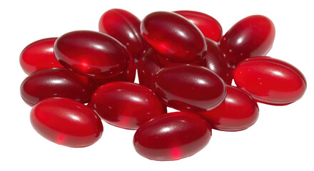 Isolated Red Capsules