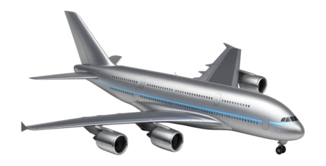 Double-deck wide-body aircraft with four engines and extended wingspan