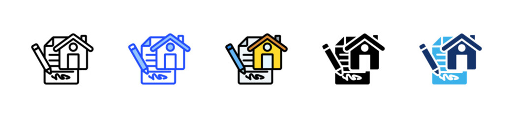 Landlord Agreement Icon Collection With Multiple Styles