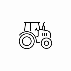 tractor vehicle icon sign vector