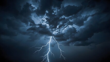 Nature Thunderstorm Lightning Scene Apocalyptic Stormy Sky Dramatic Environmental Background