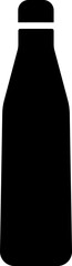 Water bottle Icon plactic and glass bottles Plastic and aluminum bottled beverage symbol. Water, soda and juice silhouette Plastic bottle. Vector illustration stock illustration SVG