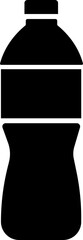 Water bottle Icon plactic and glass bottles Plastic and aluminum bottled beverage symbol. Water, soda and juice silhouette Plastic bottle. Vector illustration stock illustration SVG