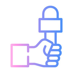 press freedom Line Gradient Icon
