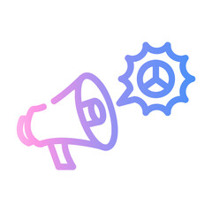 call to action Line Gradient Icon