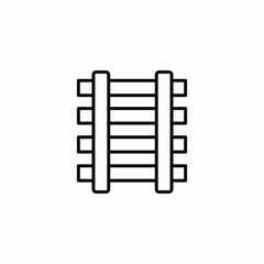 cart tracks icon sign vector